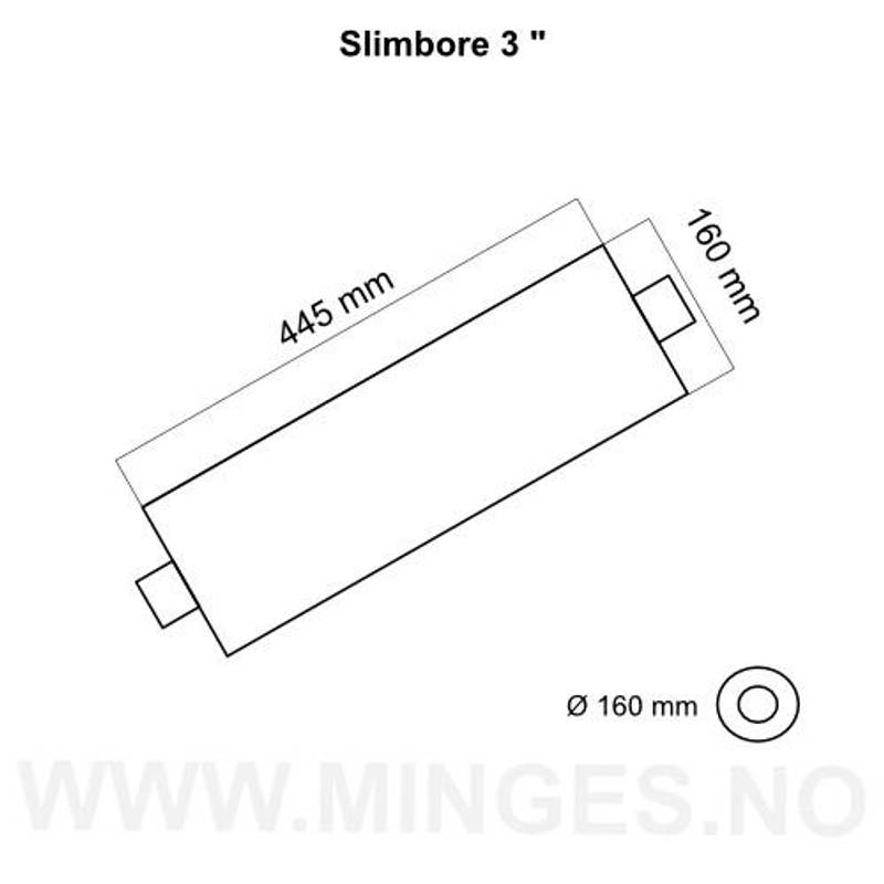 EKSOSPOTTE SLIMBORE 3''
